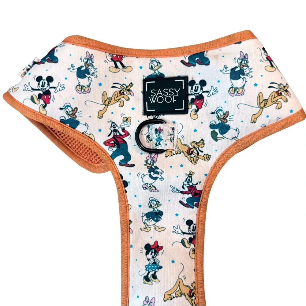 Disney Pet Harness‎ by Sassy Woof Size XL with Orange Trim
